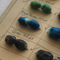 bead sample card