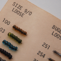 bead sample card