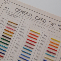 bead sample card