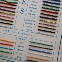 bead sample card