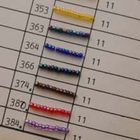 bead sample card