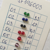 bead sample card
