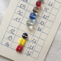 bead sample card