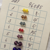 bead sample card